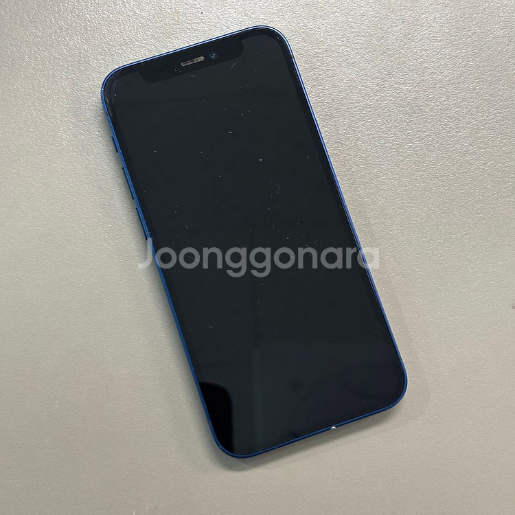 아이폰12미니 블루색상 256용량 미파손 무잔상 상태좋은단말기 판매--3