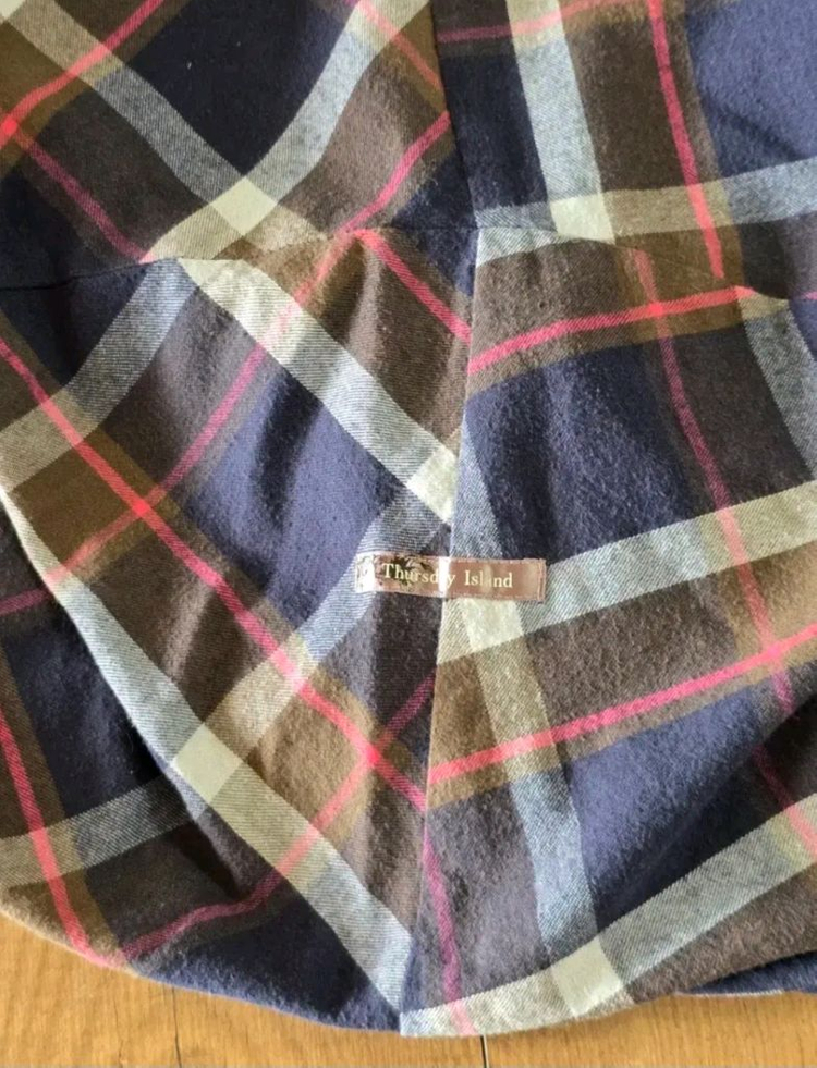 프리~보통 77) 써스데이아일랜드 뒷밴딩 항아리형 면 롱 스커트--7