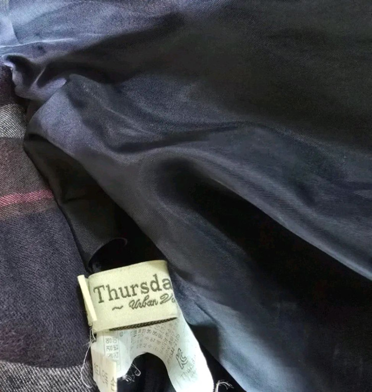 프리~보통 77) 써스데이아일랜드 뒷밴딩 항아리형 면 롱 스커트--8