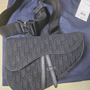 디올 오블리크 자카드 새들백