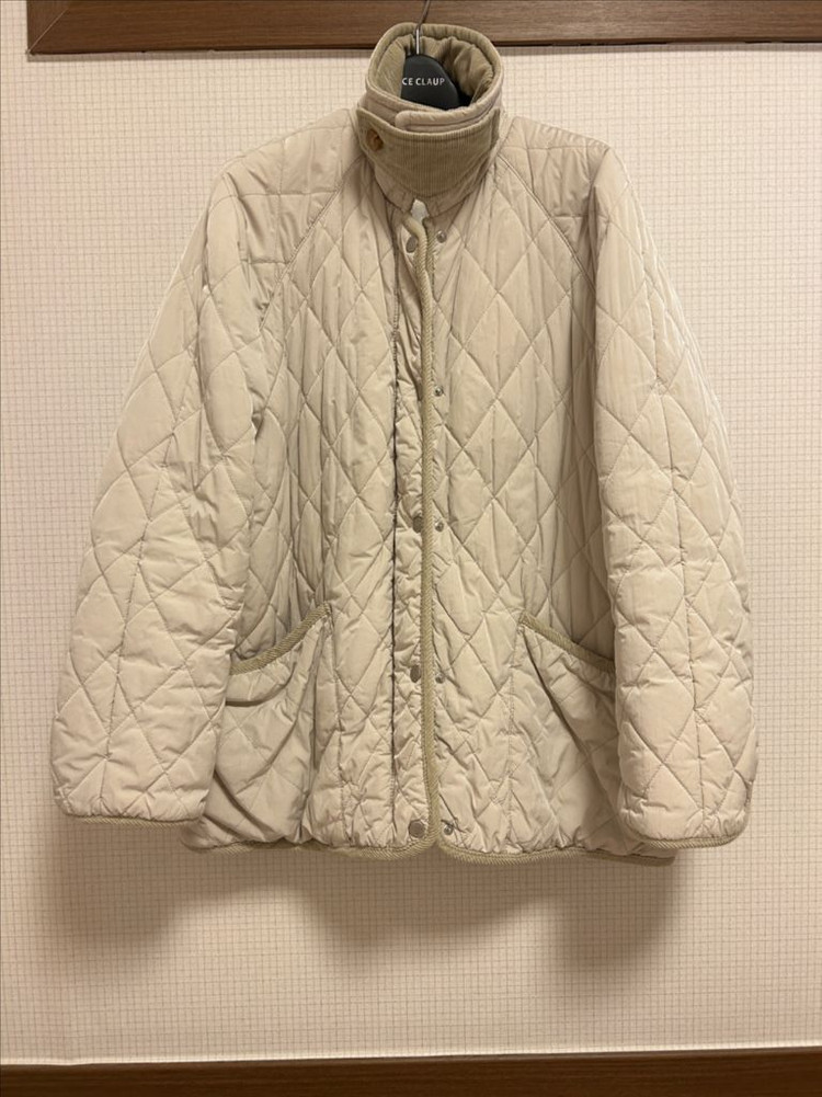 스튜디오 톰보이 코듀로이 카라 퀼팅 점퍼--2