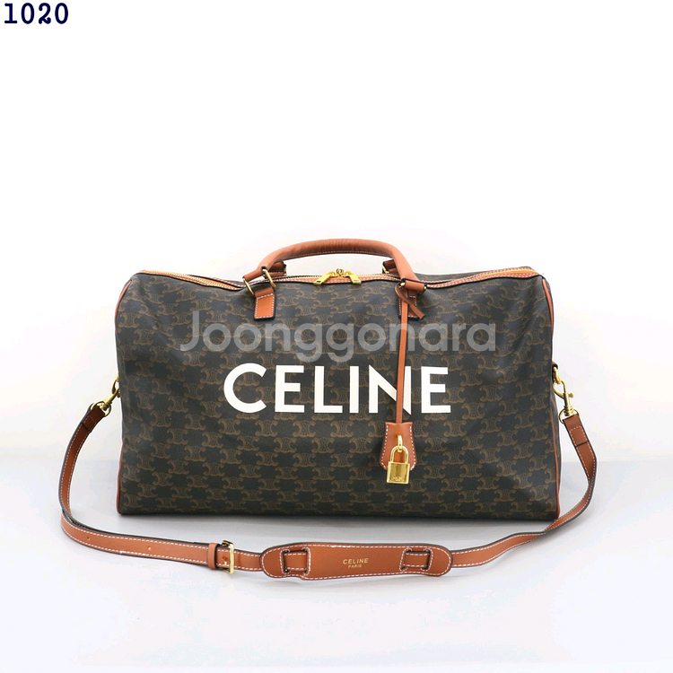 셀린느 트리옹프 캔버스 트래블백--2