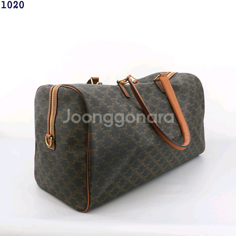 셀린느 트리옹프 캔버스 트래블백--4