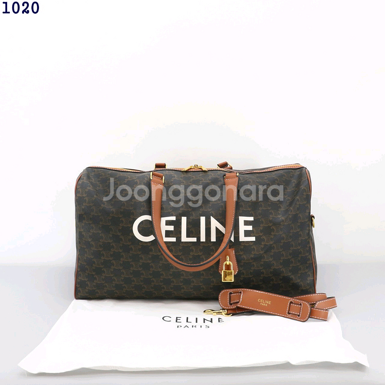 셀린느 트리옹프 캔버스 트래블백--6