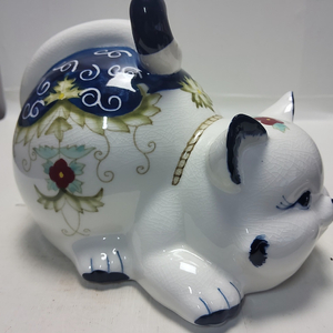 일본 도자기 고양이 가로21cm 무게1kg 이미지