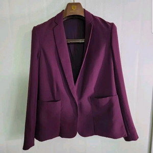 THEORY BRINTON 여성 퍼플 자켓/총장64/가슴45/0싸이즈