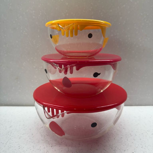 유리 샐러드볼 3개 세트