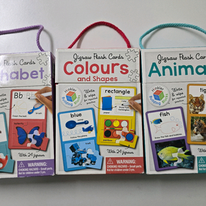 첫 영어 퍼즐 플래시카드 3세트(일괄) 첫 영어 학습 단어