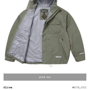 슈프림 고어텍스 셸 재킷 이미지