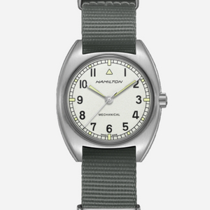 [새상품] 해밀턴 에비에이션 w10 흰판 H76419951