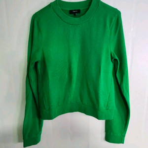 Theory 띠어리 그린 맨투맨 티셔츠/총장54/가슴45/S