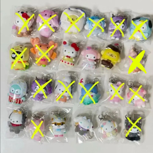 (8종 일괄) 산리오 치비토모 디저트 천사와악마 키티 마멜 시나모롤 포차코 한교동 폼폼푸린 쿠리링 코기뮹