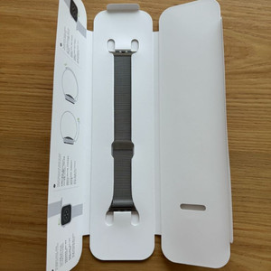 애플워치 밀레니즈 루프 42/44/45/49 호환 실버 정품 M/L 이미지