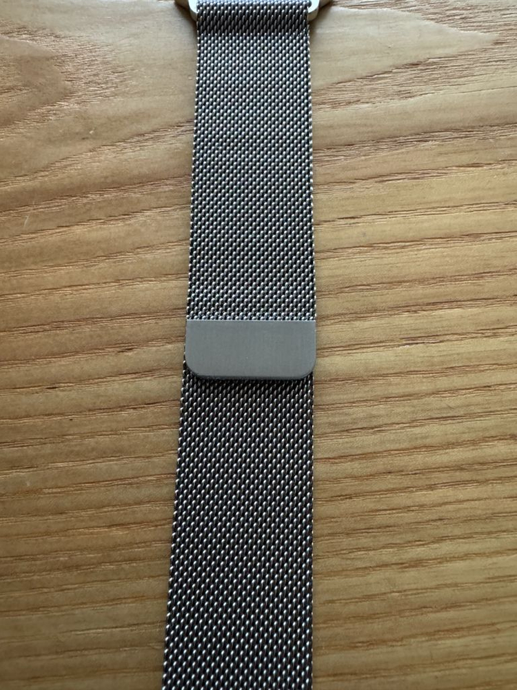 애플워치 밀레니즈 루프 42/44/45/49 호환 실버 정품 M/L 이미지