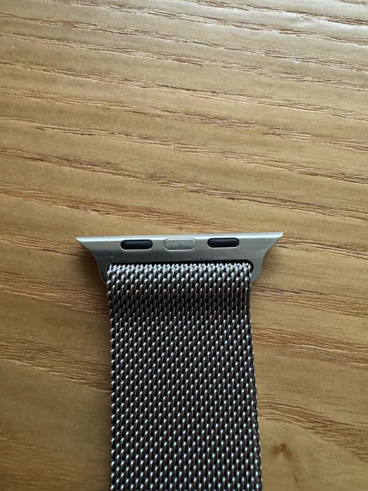 애플워치 밀레니즈 루프 42/44/45/49 호환 실버 정품 M/L 이미지