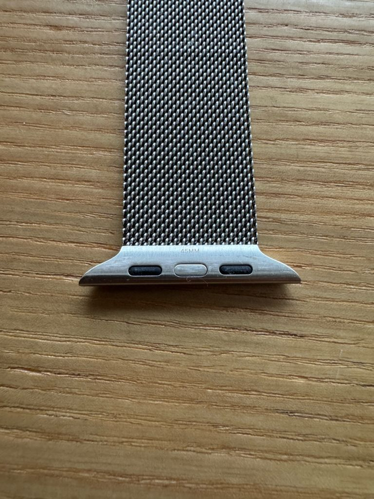 애플워치 밀레니즈 루프 42/44/45/49 호환 실버 정품 M/L 이미지