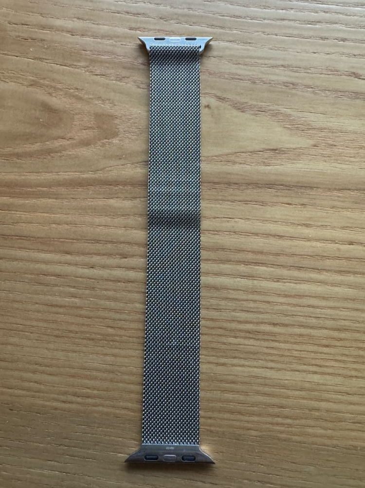 애플워치 밀레니즈 루프 42/44/45/49 호환 실버 정품 M/L 이미지