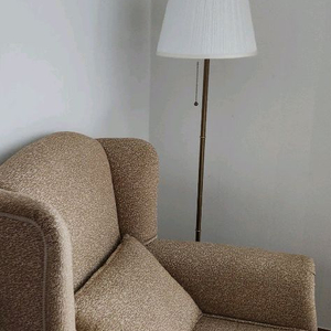 중고 암체어+풋스툴+스탠드 세트쿠션 좋은 1인용 안락의자펜션·세컨하우스