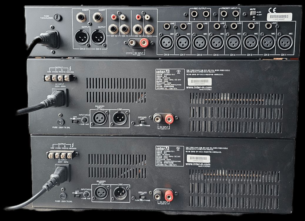 인터엠 inter-M PA 음향세트 이미지