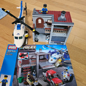 호환 레고 경찰헬기