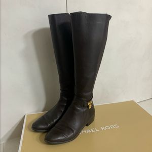 마이클코어스 가죽 롱부츠