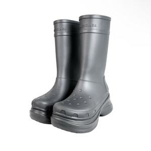 42] 발렌시아가 크록스 남성 클로그 러버 부츠 그레이