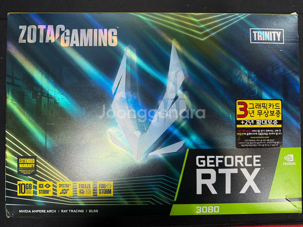 ZOTAC 조텍 RTX 3080 Trinity 10g 그래픽카드--6