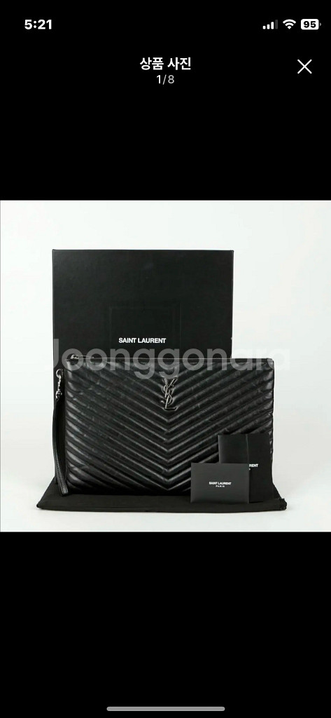 생로랑 클러치백 모노그렘 도큐먼트 홀더 클러치--0