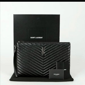 생로랑 클러치백 모노그렘 도큐먼트 홀더 클러치