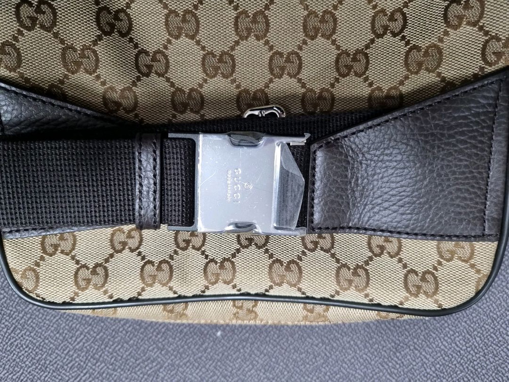 구찌 GG자카드 캔버스 벨트백 힙색 크로스백--2