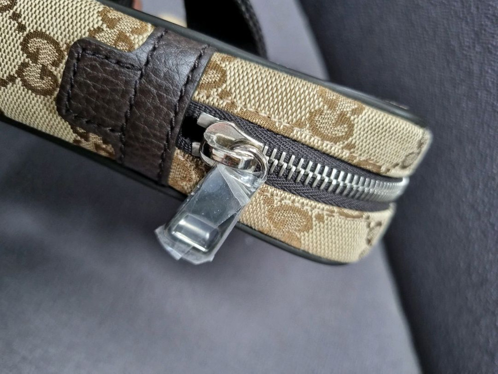 구찌 GG자카드 캔버스 벨트백 힙색 크로스백--4