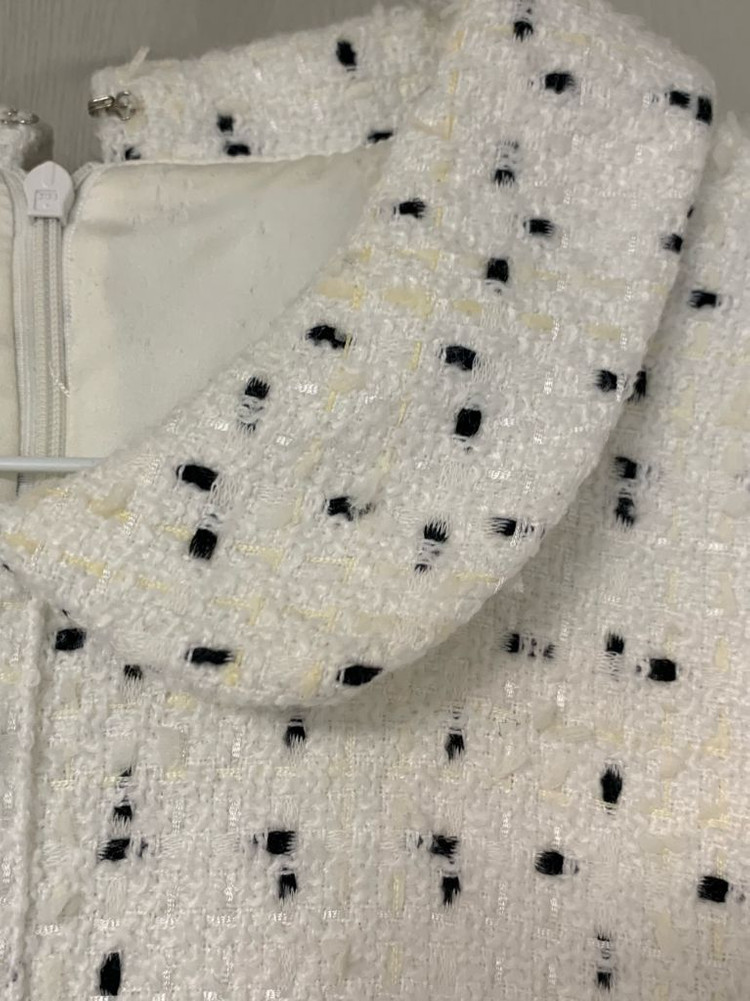 반팔 트위드 원피스--2