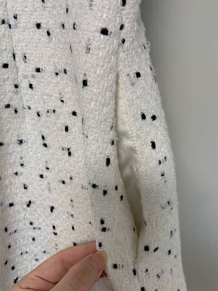 반팔 트위드 원피스--5