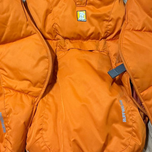 러프웨어 패딩 오렌지 스몰사이즈