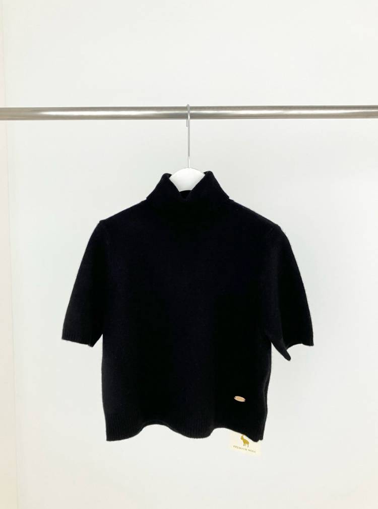 오브제스트 울 100 니트+가디건 세트 블랙--4