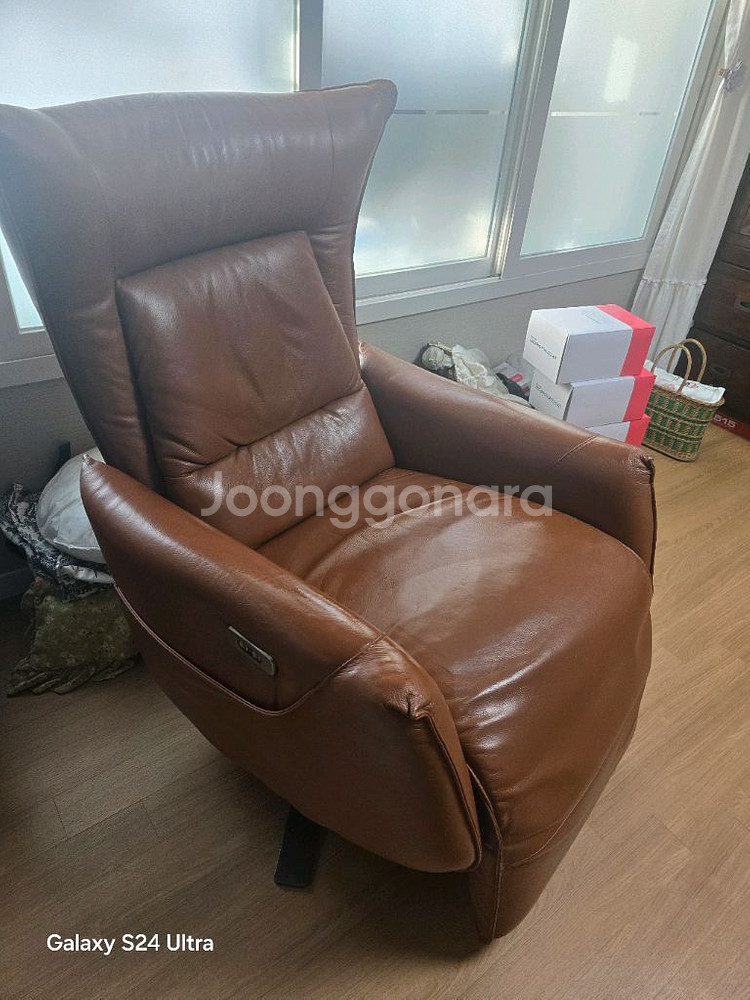 가죽 리클라이너 의자--2