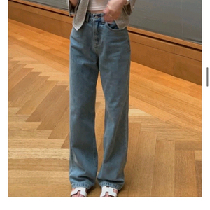 (새상품)웨어웨더 피터 데님 미드블루 와이드 팬츠 M사이즈