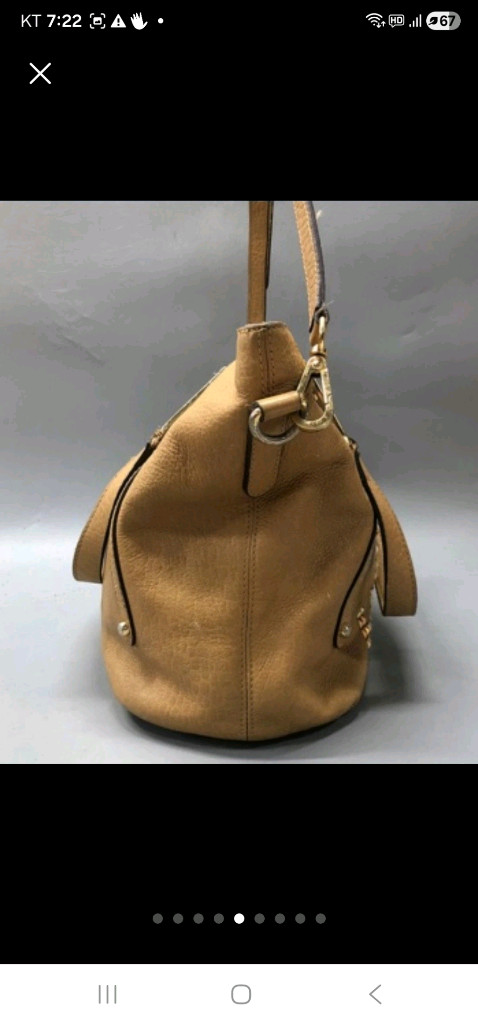 DAKS닥스 카멜베이직 토드, 숄더, 크로스백-(가로:42, 세로:26, 폭:17)--4