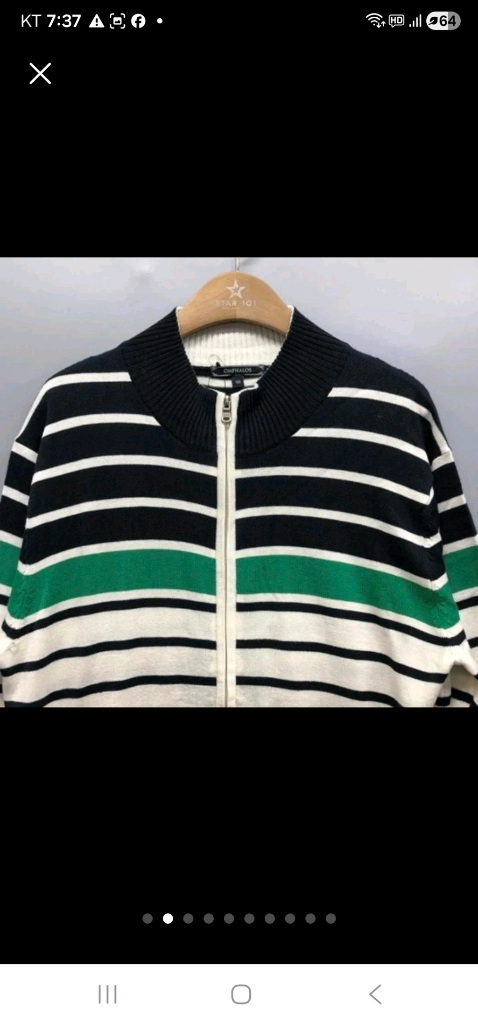 옴파로스 남성 반폴라넥 니트집업-(100)새 상품입니다--1