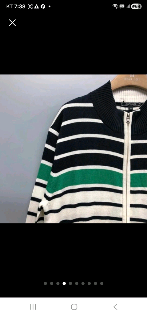 옴파로스 남성 반폴라넥 니트집업-(100)새 상품입니다--3