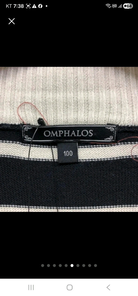 옴파로스 남성 반폴라넥 니트집업-(100)새 상품입니다--5