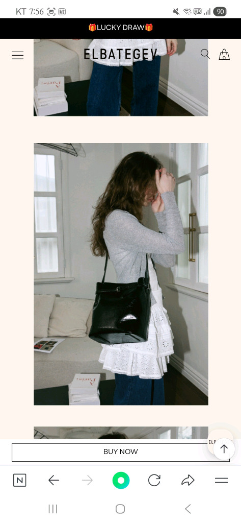 엘바테게브 버킷백 새상품 이미지