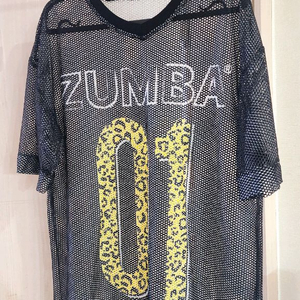 정품)줌바 메쉬 상의