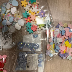 파츠 헤어핀재료 키링 하트 부자재 악세사리 일괄 이미지