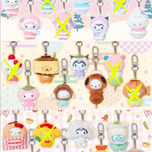 산리오 치비토모 3탄 눈의정령 화과자 반찬 키티 폼폼푸린 마이멜로디 시나모롤 쿠로미 포차코 한교동