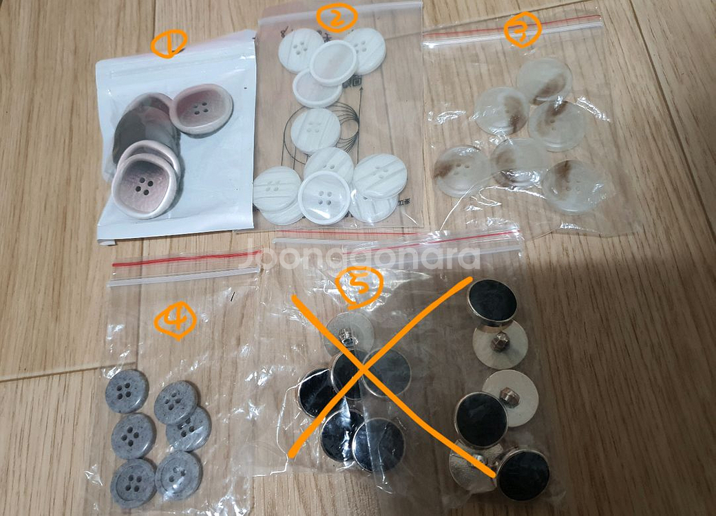 뜨개질 도구 대바늘 코바늘, 마커핀, 돗바늘, 단추 등 부자재 도구--3