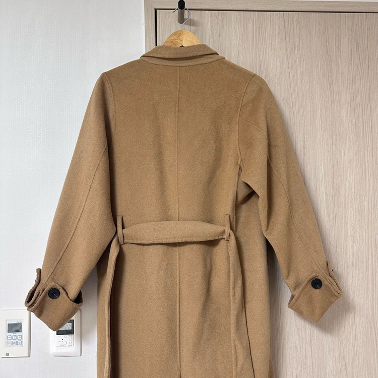 루어스룸 울100 핸드메이드롱코트 카멜 이미지