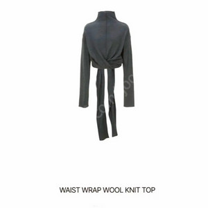 르917 르셉탬버 르17 웨이스트 랩 울 니트 탑 36 waist wrap wool knit