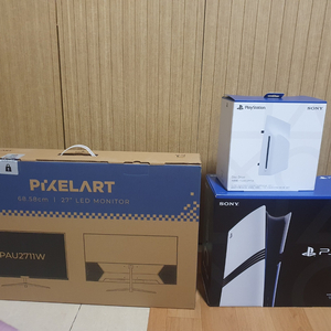 플스5 프로 (드라이브)+4k 27인치 모니터+브리츠스피커