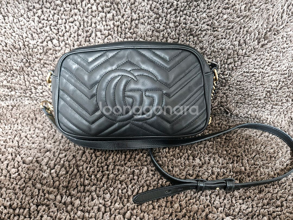 구찌 마몬트 마틀라세 스몰 크로스백--1